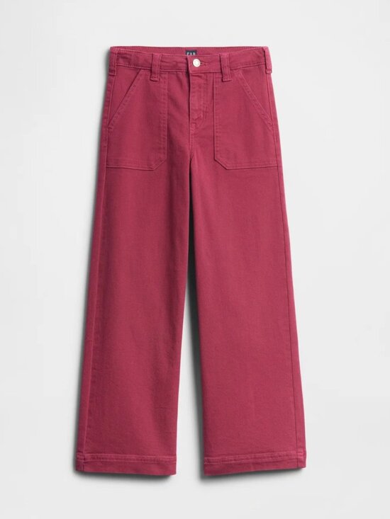 GAP Other - NWT Gap Girls Wide-leg High Rise Jeans Dark Pink Size 12